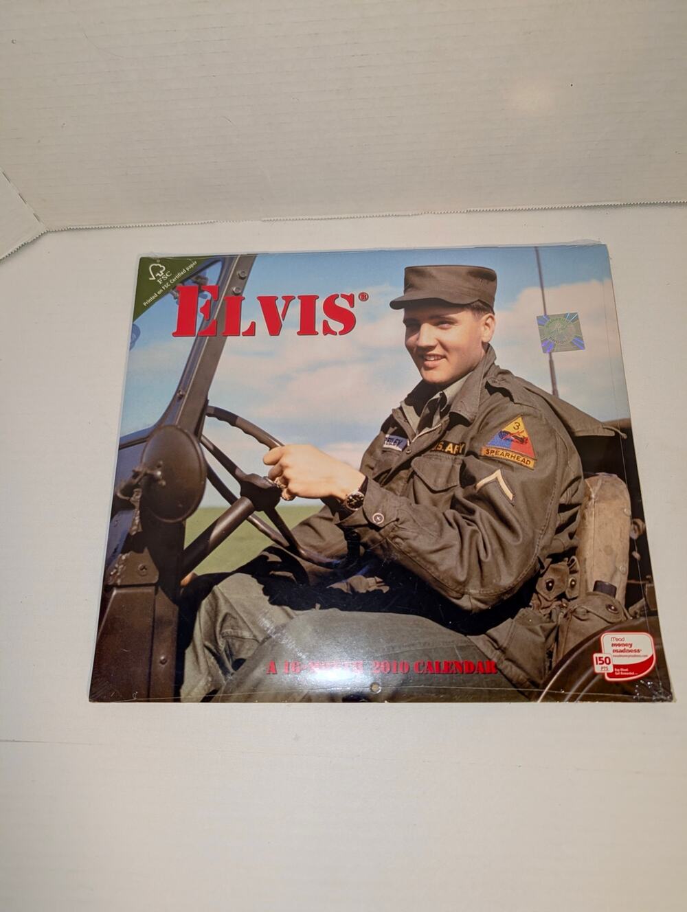 Sealed 2010 ELVIS PRESLEY 16 Month Calendar RARE Color Army Photos Pictures